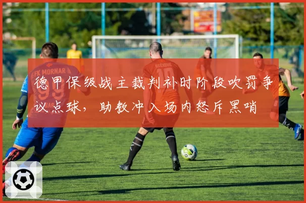 德甲保级战主裁判补时阶段吹罚争议点球,助教冲入场内怒斥黑哨